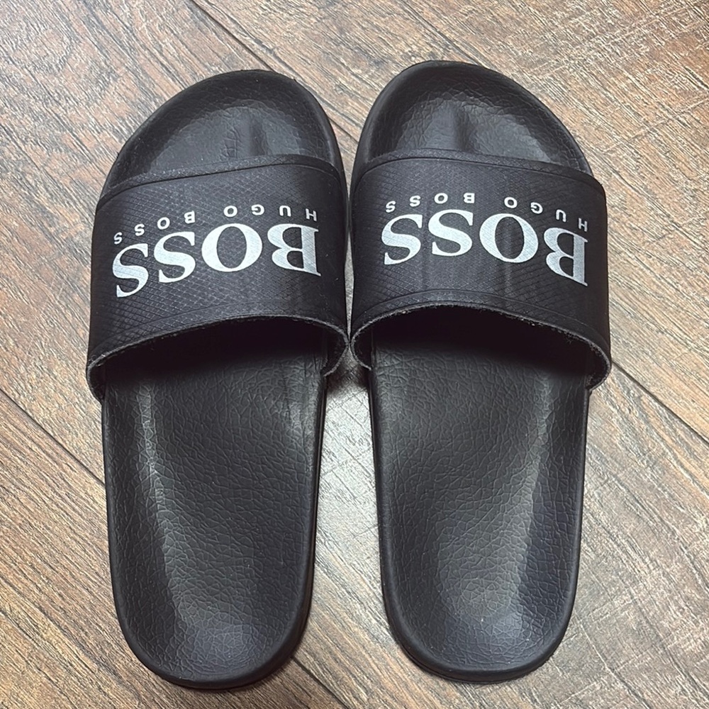 Hugo Boss Black Logo Slide Sandals